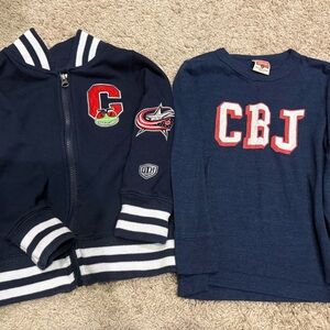 NHL Kids Navy Blue CBJ Sweatshirt and Hoodie Set
